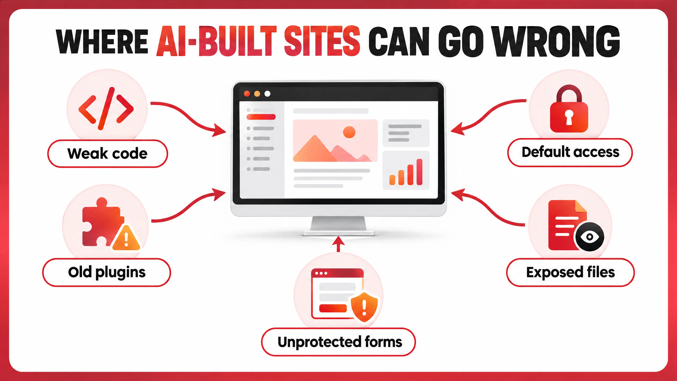 Common security risks in an AI-built website