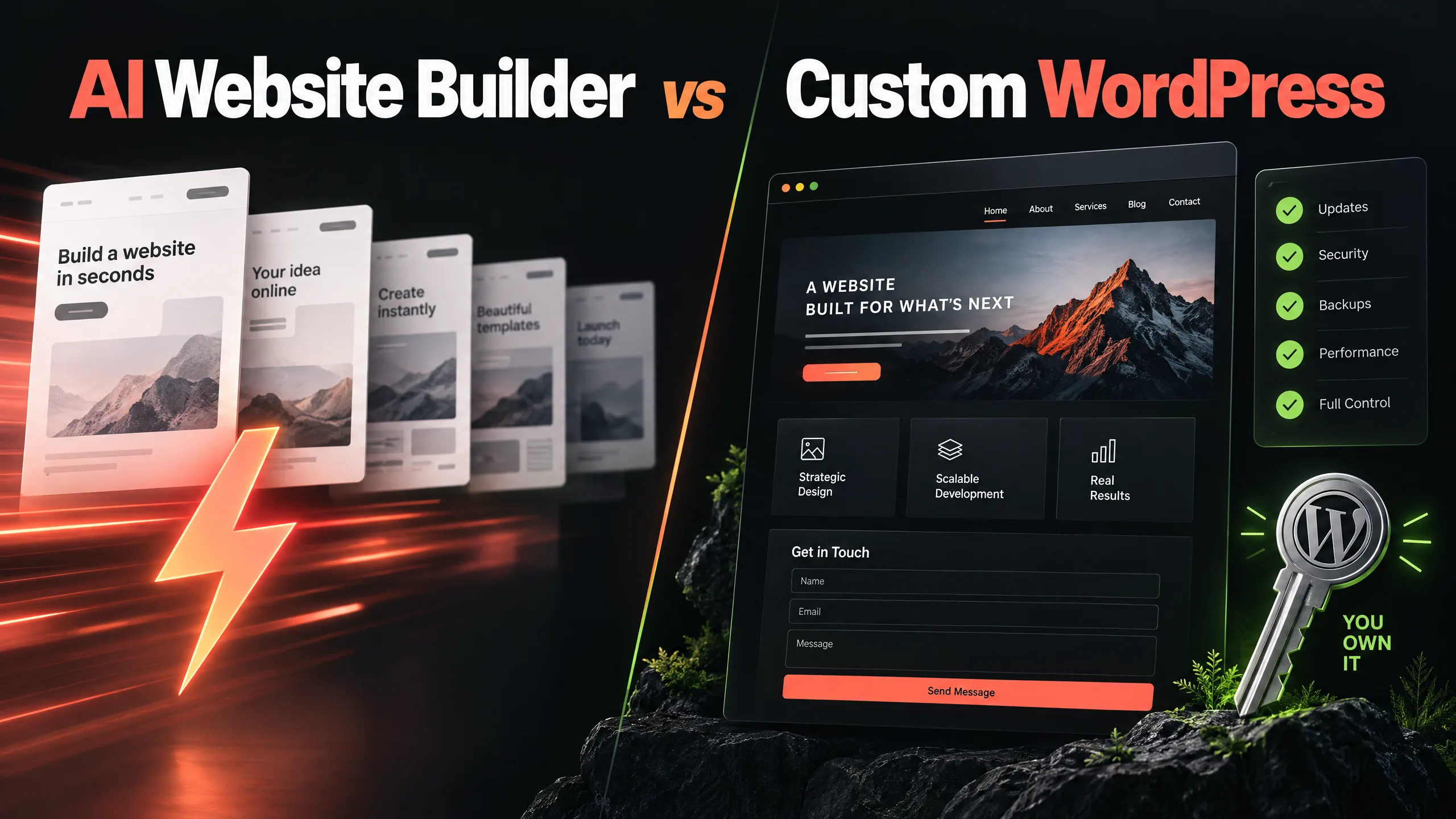 AI Website Builder vs Custom WordPress: What Small Businesses Lose After Launch