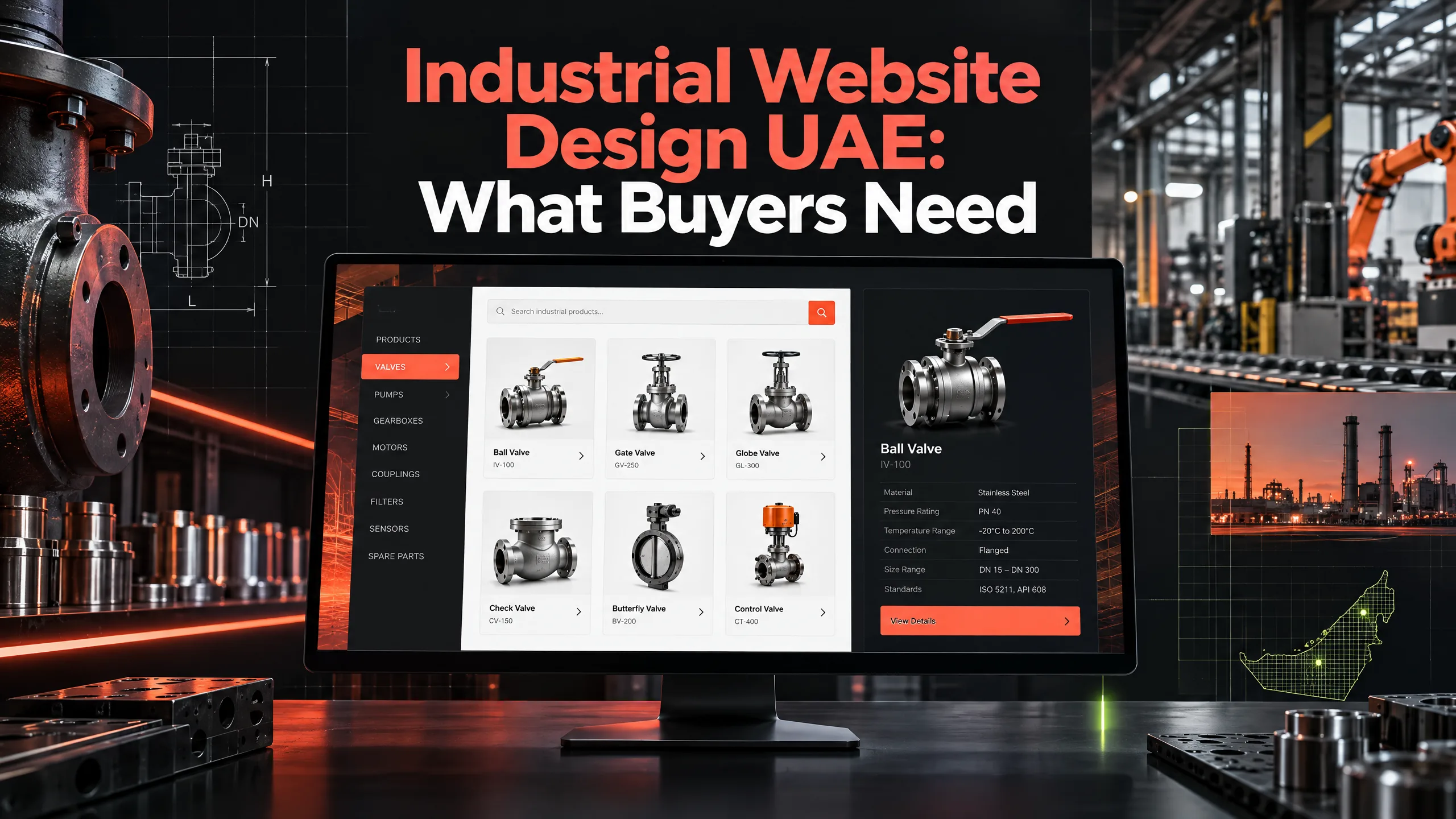 Industrial Website Design UAE: What Buyers Need